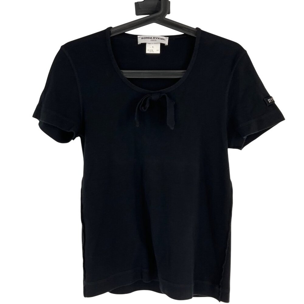 Sonia Rykiel Paris T-Shirt Womens XL 100% Cotton quiet luxury classic capsule